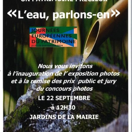 Inauguration de l'exposition « L'eau, parlons-en »